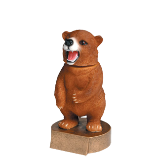 Bear Mascot Bobblehead Trophy - 6