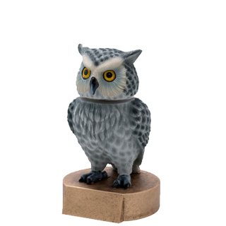 Owl Mascot Bobblehead Trophy - 6