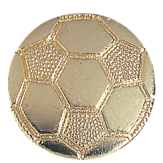 Gold Soccer Ball Lapel Pin