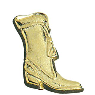 Gold Majorette Boot Lapel Pin