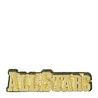 Gold All Stars Lapel Pin