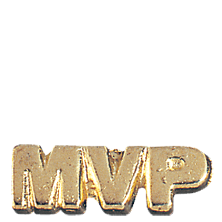 Gold MVP Lapel Pin