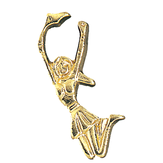 Gold Cheer Lapel Pin