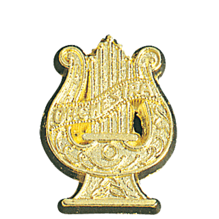 Gold Music Orchestra Lapel Pin