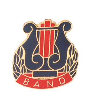 Music Lyre Band Lapel Pin