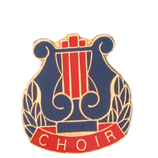 Music Lyre Choir Lapel Pin