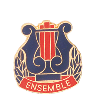 Music Lyre Ensemble Lapel Pin