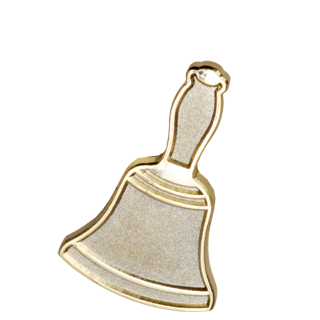 School Bell Novelty Lapel Pin