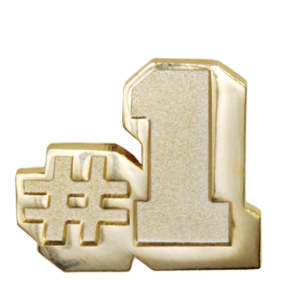 #1 Novelty Lapel Pin