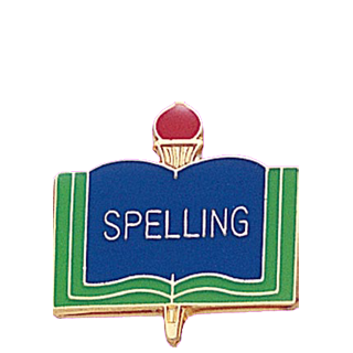 Spelling School Lapel Pin