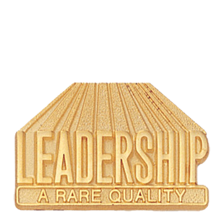 Leadership A Rare Quality Lapel Pin