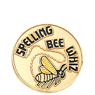 Spelling Bee Whiz Lapel Pin