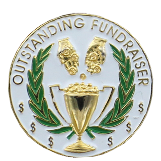 Outstanding Fundraising Lapel Pin