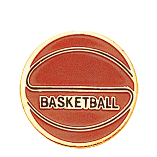 Basketball Color Lapel Pin