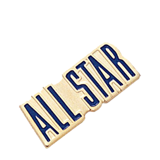 All Star Color Lapel Pin