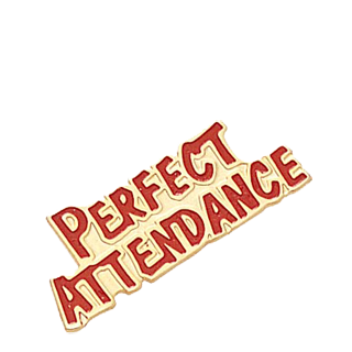 Perfect Attendance Lapel Pin