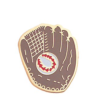 Baseball Glove Color Lapel Pin