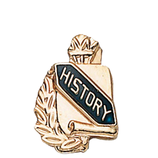 Academic History Lapel Pin