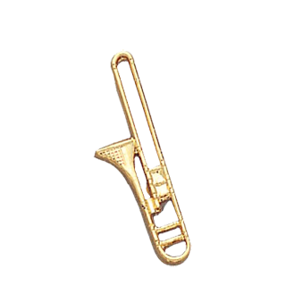Trombone Music Lapel Pin