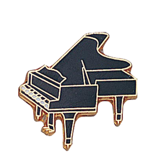 Music Piano Lapel Pin