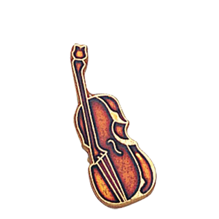 Music Cello & Base Lapel Pin