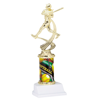 Girls Softball Motion Trophy - 10