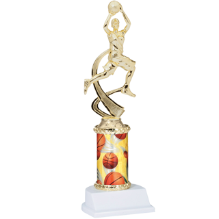 Girls Basketball Column Trophy - 11