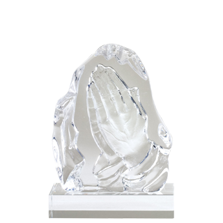 Praying Hands Crystal Sculpture - 7