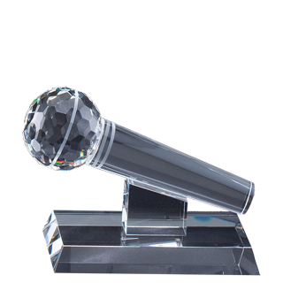 Crystal Microphone Trophy - 5