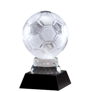 Lead Crystal Soccer Ball - 9.25