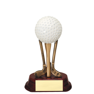 Golf Ball Tee Shot Trophy - 6
