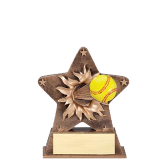 Softball Starburst Trophy - 5.5