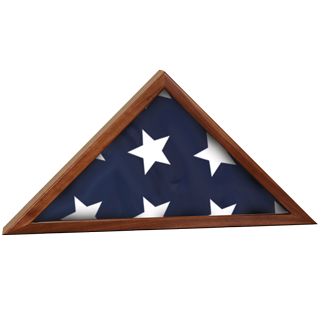 Walnut Flag Case for 3x5' Flag - 16.25