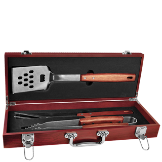 BBQ Tools Rosewood Gift Set - 19