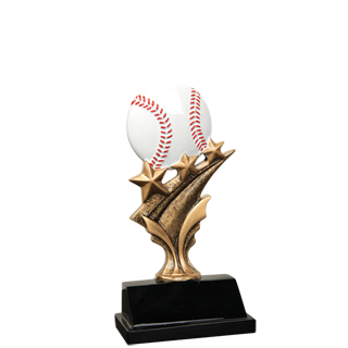 Baseball Tri Star Trophy - 5.5