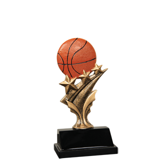 Basketball Tri Star Trophy - 5.5