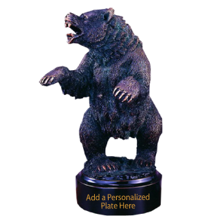 Tall Standing Bear Trophy - 12