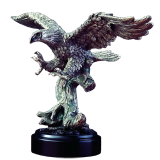 Silver Resin Eagle Trophy - 10