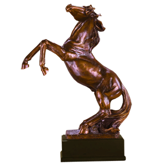 Large Rearing Horse Trophy - 20