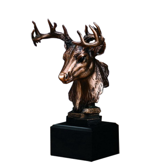 White Tail Deer Head Trophy - 8