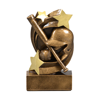 Baseball Star Swirl Trophy - 5