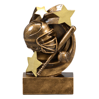 Softball Star Swirl Trophy - 5