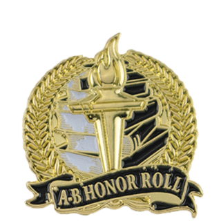 Academic A-B Honor Roll Lapel Pin