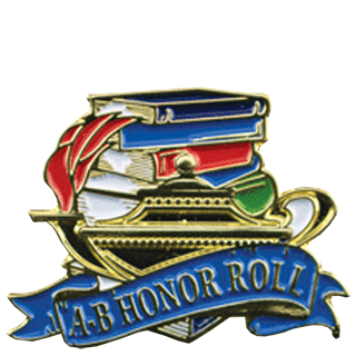 Educational A-B Honor Roll Pin