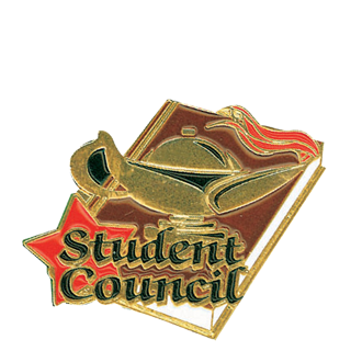 Student Council Lamp Lapel Pin