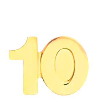 10 Lapel Pin